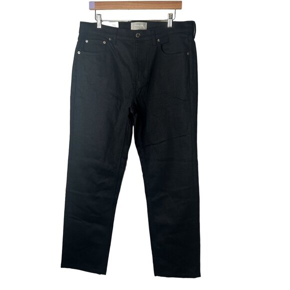 Everlane The Straight Fit Black Denim Zip Fly Jeans Men's Size 33 x 30 NWT